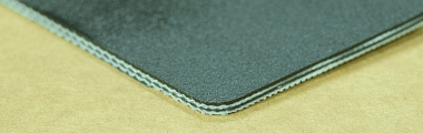 (25PVC2BL M )  Конвейерная полимерно-тканевая лента PVC толщиной 2,5 мм, с матовой поверхностью, цвет черный. от производителя АМА Комплект