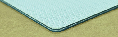 (24PVC2PG G )  Конвейерная полимерно-тканевая лента PVC толщиной 2,4 мм, глянцевая гладкая, темно-зеленая от производителя АМА Комплект