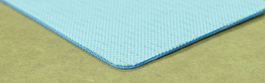 (13PU2SB M)  Конвейерная полимерно-тканевая лента ПУ толщиной 1,3 мм,  супер матовая гладкая, синяя. от производителя АМА Комплект