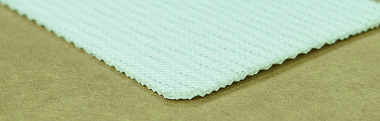 (12PU2W D)  Конвейерная полимерно-тканевая лента ПУ толщиной 1.2 мм, вафельная, белая. от производителя АМА Комплект